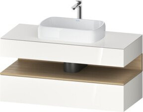 Duravit Waschtischunterschrank Qatego in Weiß, B/T/H: 120 x 55 x 60 cm - Bild 1