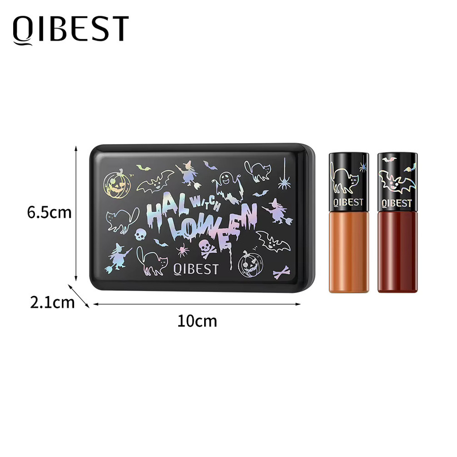 QIBEST Flüssiger Lippenstift, Matt, Orange - Bild 4