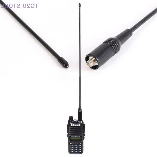 NA-771 Dual Band Antenne mit SMA-Buchse für Baofeng UV5R und UV-82 in Schwarz, 10 W - Bild 1
