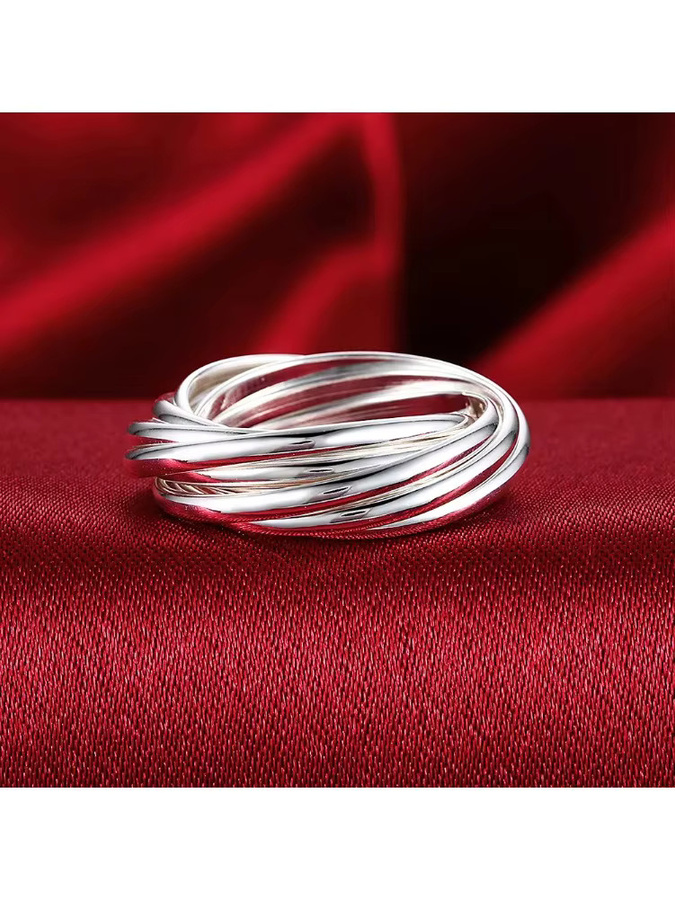 Hoy Ring 925 Silber, zehn Kreise, Damen - Bild 4