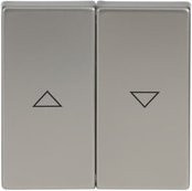 Busch-Jaeger Abdeckung für Jalousie-Schalter und Taster in Edelstahl Silber 2CKA001751A2964 - Bild 1