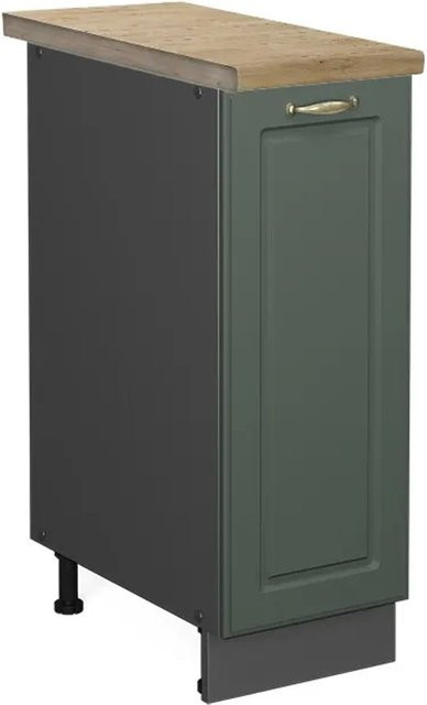 Vicco Apothekerschrank Fame-Line Landhausstil in Grün-Gold-Anthrazit mit Eichenoptik, Wandmontage, B: 30 cm, H: 82 cm, T: 60 cm - Bild 1