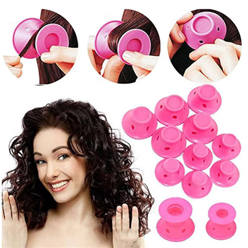 Y-Meiyaa Magic Hair Care Rollers Set, Silikon-Lockenwickler für lockiges Haar - Bild 2