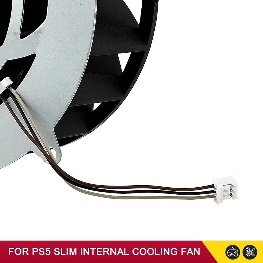 Sony Ersatz-Kühlventilator für PS5 Slim, interner Kühler mit 19 Flügeln, 12V DC 1.69A, Schwarz - Bild 4