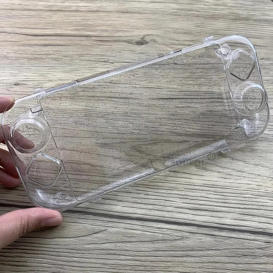Transparente Glitzer-Schutzhülle für Nintendo Switch Lite in Kristalloptik - Bild 1