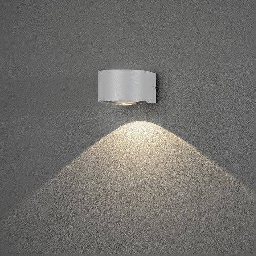 Konstsmide Gela Außenwandleuchte Weiß mit LED-Leuchtmittel B/H/T: 11 x 6,5 x 15,5 cm - Bild 2