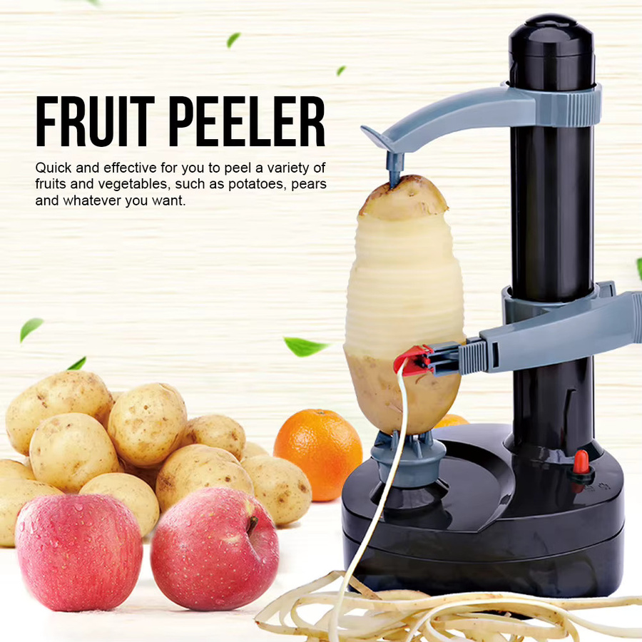 Fdit Elektrisches Obst- und Kartoffelschälgerät in Schwarz aus Kunststoff - Bild 2