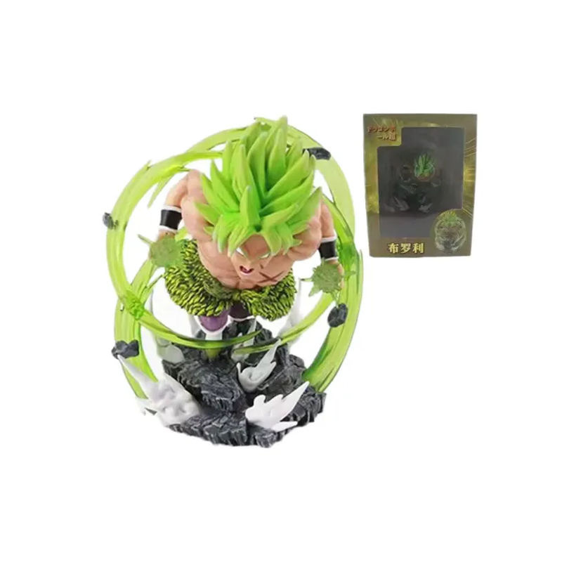 Bandai Dragon Ball Super Broly Figur Statue Q-Version Anime Sammlermodell aus Kunstharz mehrfarbig - Bild 5