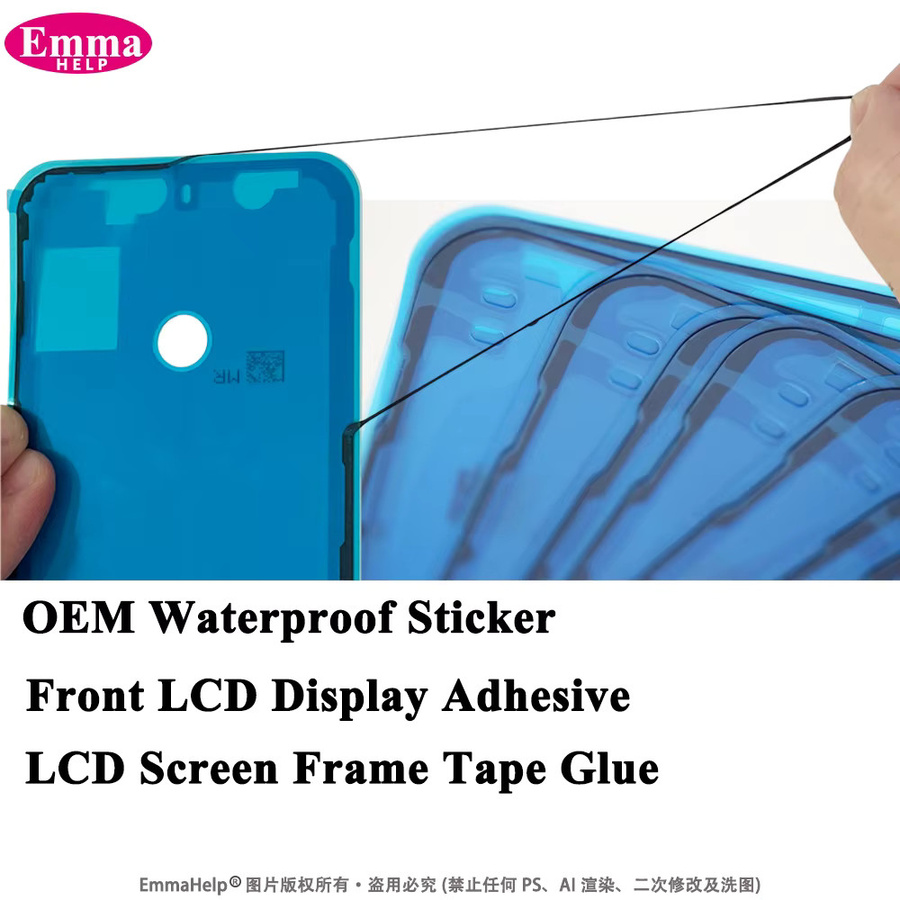 10 Stück 3M wasserdichte Dichtungskleber Aufkleber für iPhone 11 bis 17 Pro Max LCD-Bildschirmrahmen-Klebeband - Bild 5