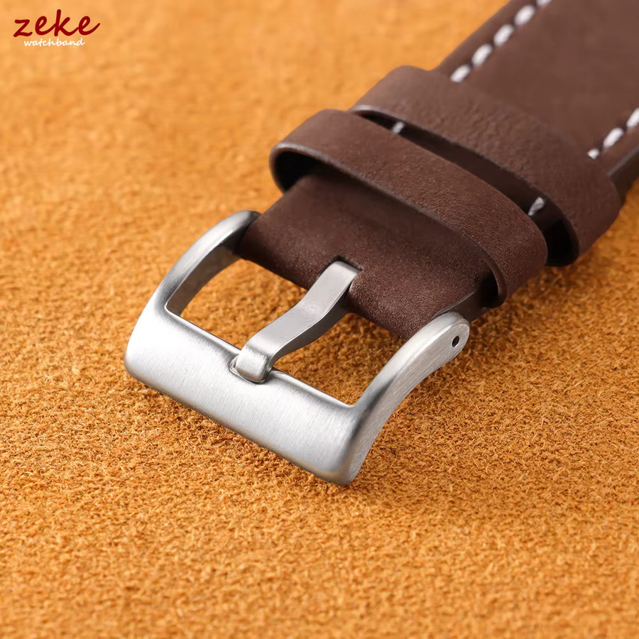crazyband Uhrenarmband Leder, Vintage, Herren, Schwarz, Braun - Bild 3