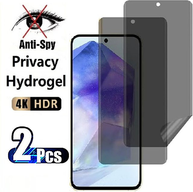 2er-Pack Anti-Spy Privatsphäre Hydrogel Displayschutzfolie für Motorola G34 G35 G45 G53 G54 G55 G64 G75 G84 G85 G96 5G - Bild 1