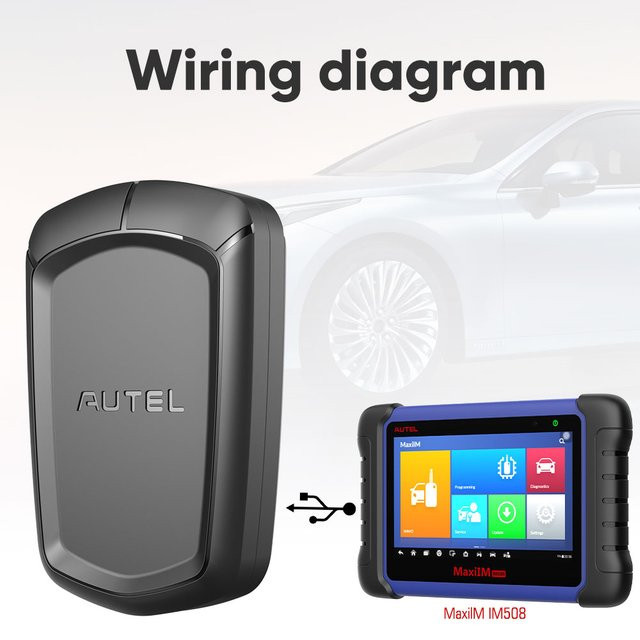 Autel APB112 Smart Key Simulator Haupteinheit und USB-C-Kabel-Set in Schwarz für IM608 und IM508 - Bild 1