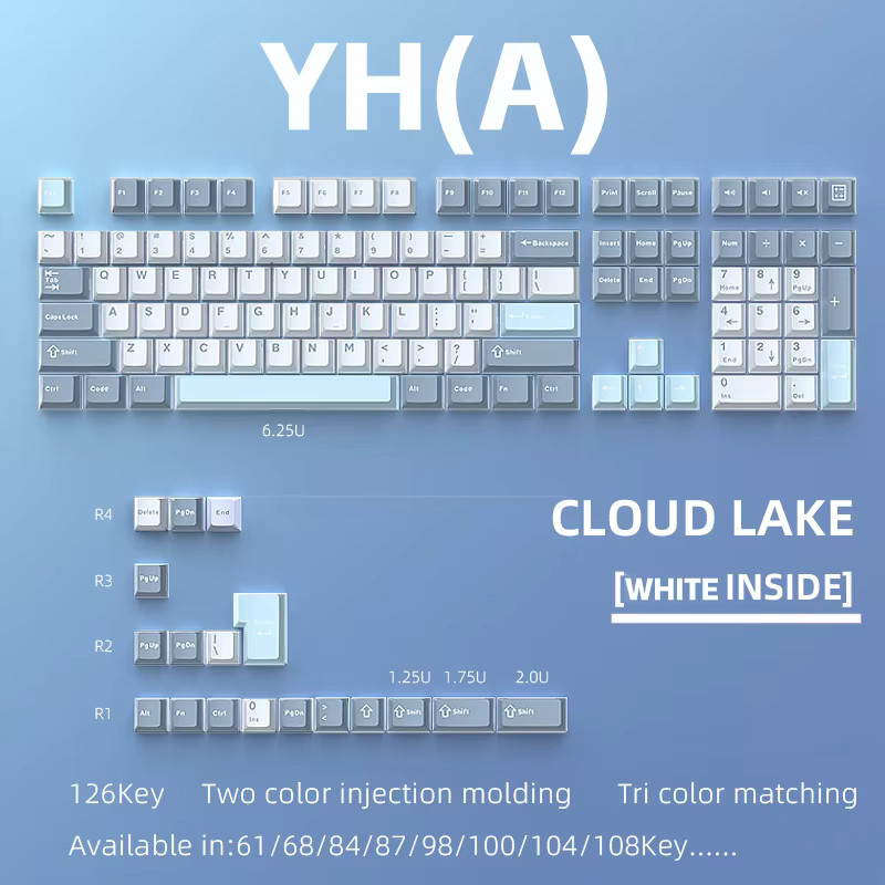 KOYDing Cherry Tastenkappen Set mit 126 Tasten für mechanische Tastaturen und MX Schalter - Bild 2