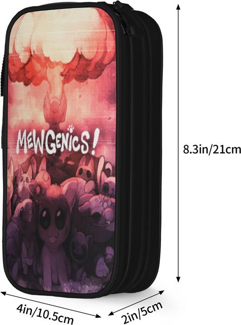 Mewgenics Federmäppchen Niedlich, Große Stiftebox aus Polyester für Schüler in Multicolour - Bild 1