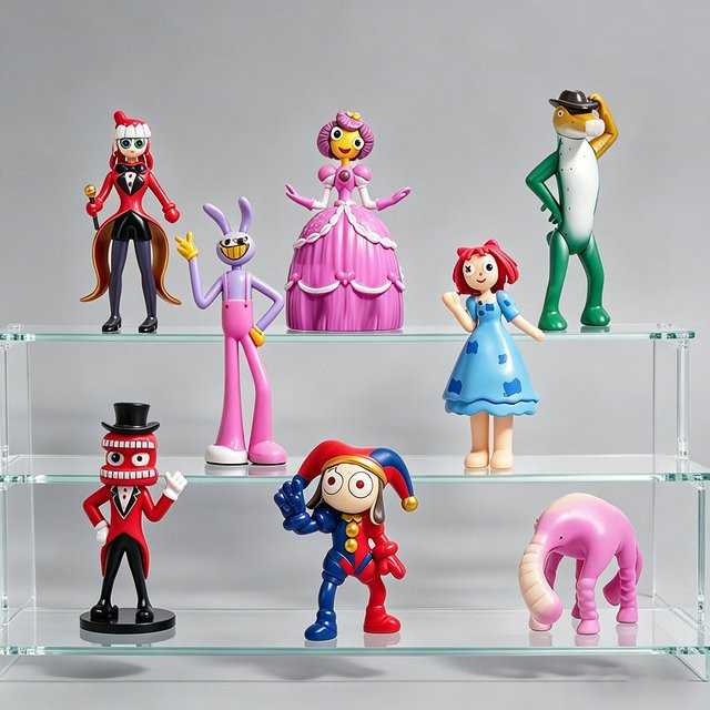 Bandai The Amazing Digital Circus Actionfigur, 8-teiliges Set, PVC - Bild 1