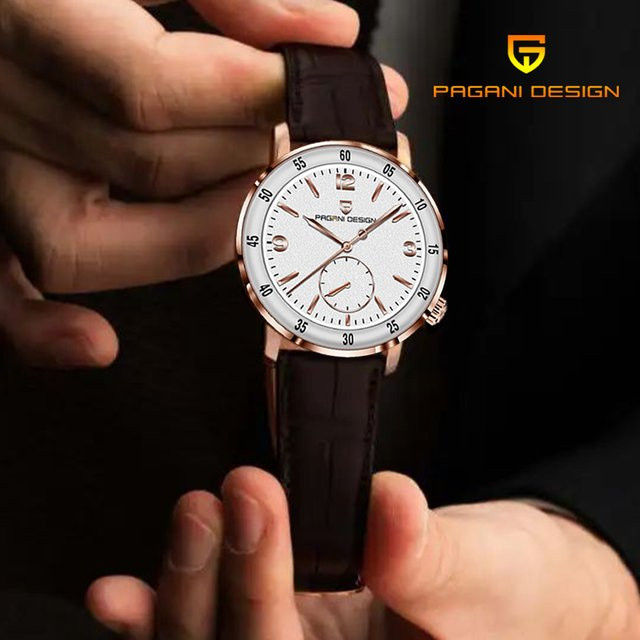 PAGANI DESIGN Armbanduhr, Automatik, Saphirglas, 42 mm, Bicolor, Herren - Bild 1