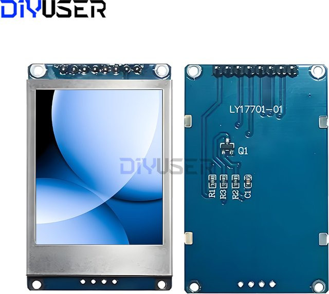 DIYUSER 1,77 Zoll TFT LCD-Display mit ST7735-Treiber und SPI-Schnittstelle in Blau für ESP32 ESP8266 und Raspberry Pi Pico - Bild 1