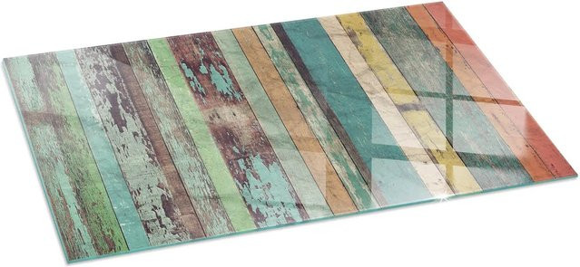 Tulup Glasplatte für Kaminöfen in Türkis, Rechteck, B: 140 cm, T: 70 cm - Bild 1