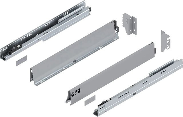 Blum Tandembox antaro M Vollauszug mit Blumotion Soft-Close, Grau, Tiefe: 600 mm, Tragkraft: 65 kg - Bild 1
