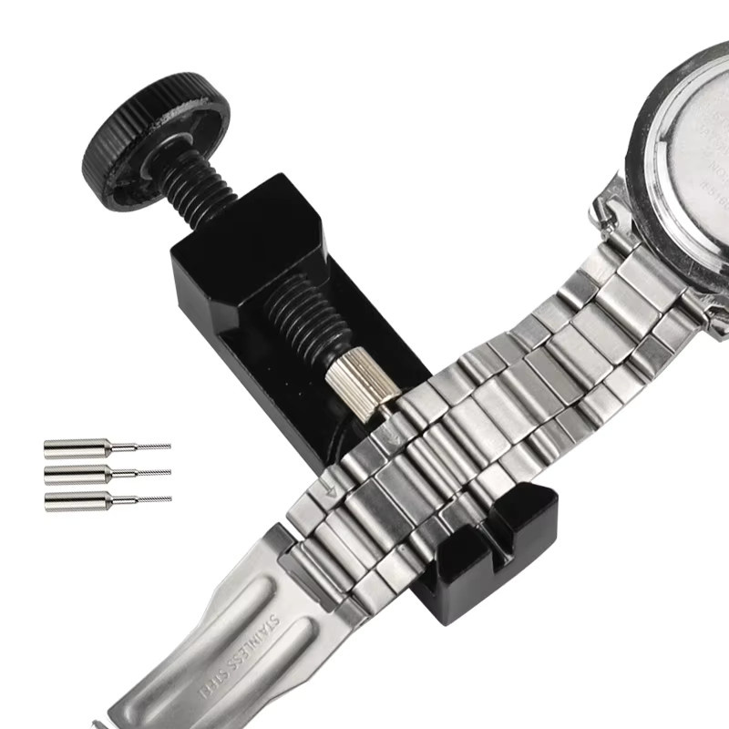 QSTEXPRESS Uhren-Reparatursatz zur Demontage von Armbandriemen in Silber - Bild 2