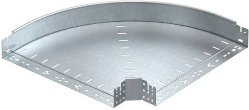 OBO Bettermann Bogen aus Metall in Silber, Breite: 50,0 cm, Höhe: 8,5 cm - Bild 1