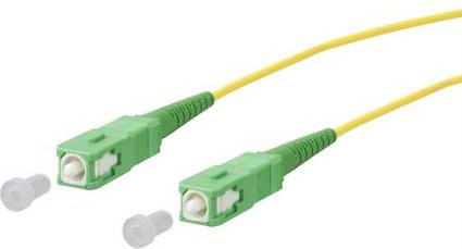 Metz Connect OpDAT Patchkabel SC-S APC/SC-S APC OS2, Farbe: Gelb, Länge: 1 m - Bild 1