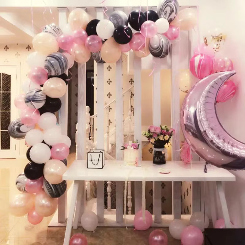DAWN Ballon Kette 5m für Hochzeit, Geburtstag und Party mit Clips und Klebepunkten - Bild 2