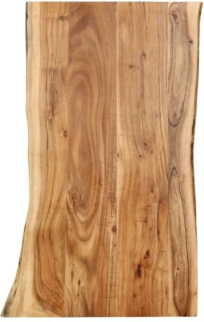 vidaXL Tischplatte aus Akazien-Massivholz, braun, B: 100 cm, T: 55 cm, H: 2,5 cm - Bild 1