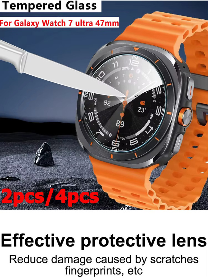 Samsung Bildschirmschutz für Galaxy Watch 7 Ultra, 47 mm, transparent - Bild 5