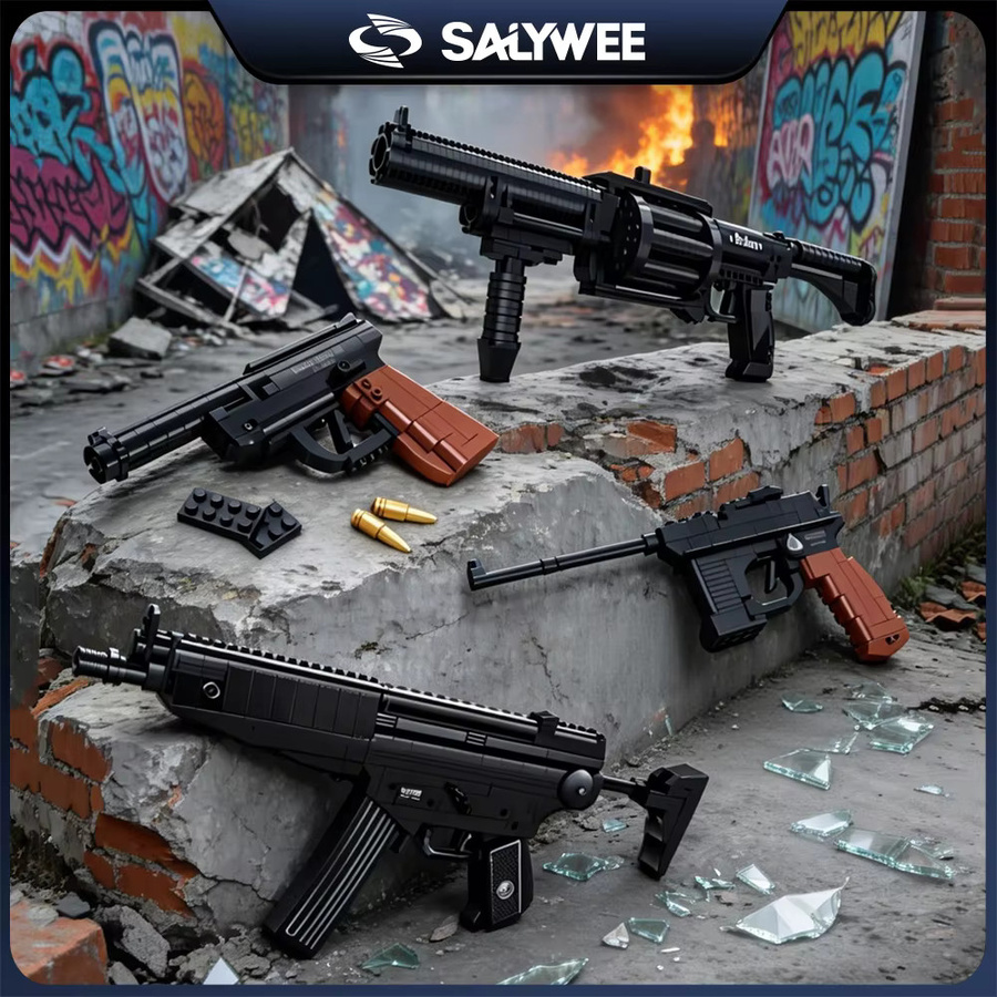 SALYWEE Handfeuerwaffen-Bausteine, Simulationswaffen-Lernspielzeug - Bild 2