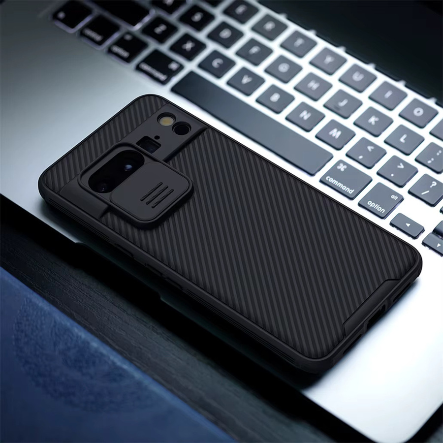 Nillkin CamShield Pro Schutzhülle für Google Pixel 8 Pro und Google Pixel 8 in Blau mit Schiebe-Kameraschutz - Bild 2