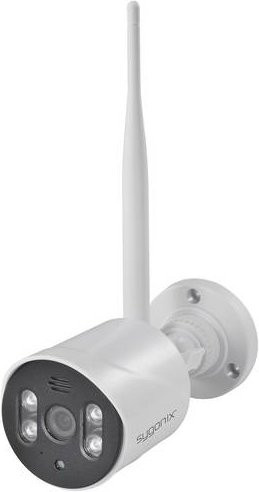 Sygonix SY-5047534 Funk-Zusatzkamera in Weiß mit 1920 x 1080 Pixel Auflösung und 2.4GHz Wi-Fi - Bild 1