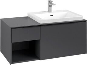 V&B Waschtischunterschrank Subway 3.0 in Graphit, B/T/H: 100,1 x 42,25 x 51,6 cm - Bild 1