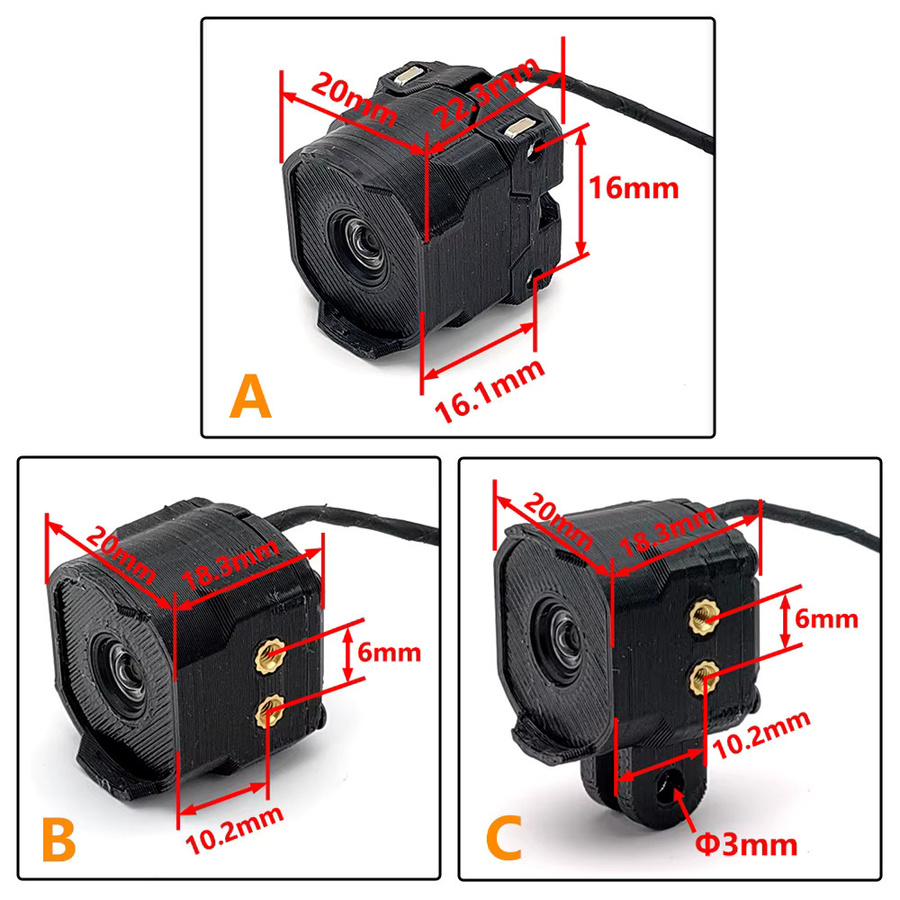 O4 Lite Air Unit Case in Schwarz, kompatibel mit O3 und O4 Pro Frames, inklusive Filterhalterung für deine DJI O4 FPV-Drohne - Bild 3