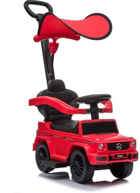 Moni Mercedes-Benz Rutschauto mit Musik, Schiebestange und Sonnendach, rot - Bild 1