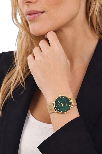 Joop! Armbanduhr, Edelstahl, Gold, Diamant, Quarz, Damen - Bild 2