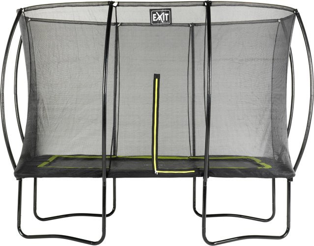 EXIT Toys Silhouette Rechteckiges Trampolin mit Sicherheitsnetz in Schwarz, B/T: 366 x 244 cm - Bild 1