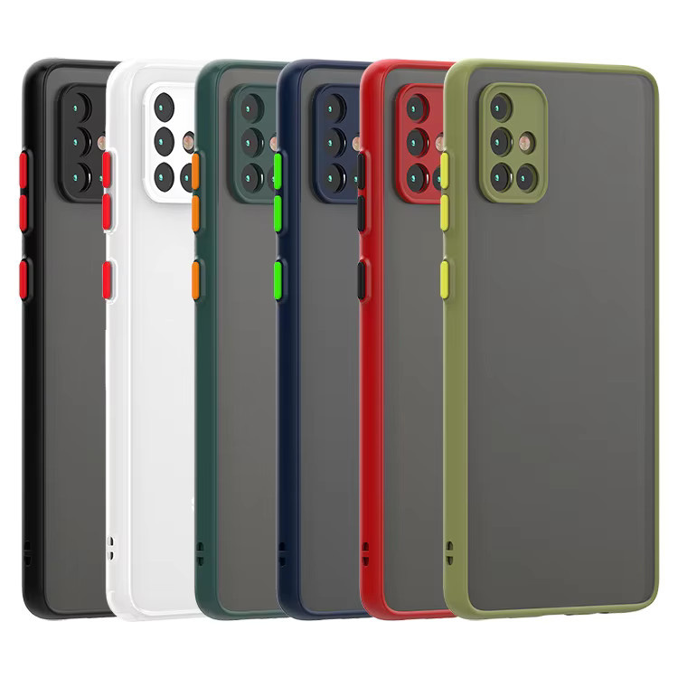 Stoßfeste Panzer-Schutzhülle aus hartem PC für Samsung Galaxy A-Serie in Schwarz oder Blau - Bild 2