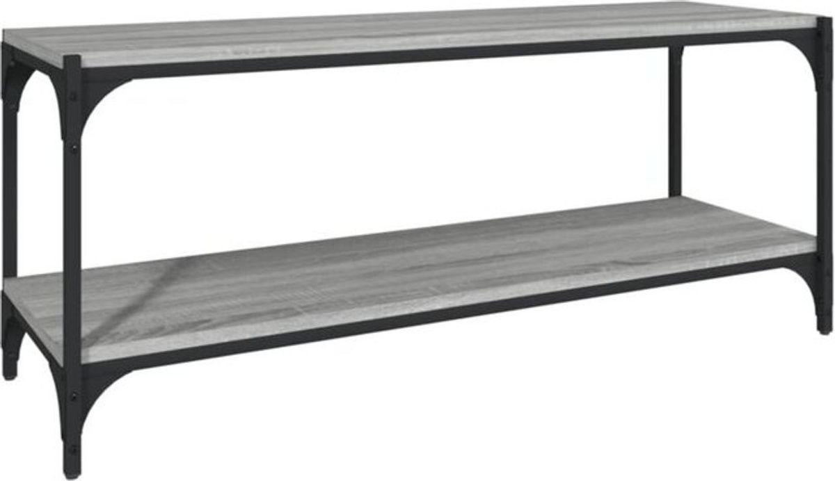 Vidaxl TV-Schrank Industrial in Grau aus Holzwerkstoff und Stahl, B/T/H: 100 x 41 x 41 cm - Bild 1