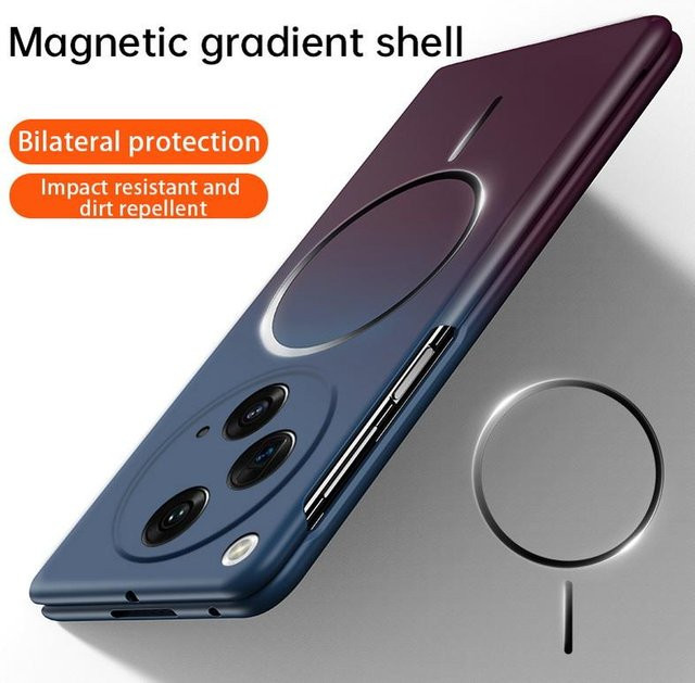 OnePlus Open Kamera Schutzhülle mit Farbverlauf in Blau und starkem Magnetgehäuse - Bild 1