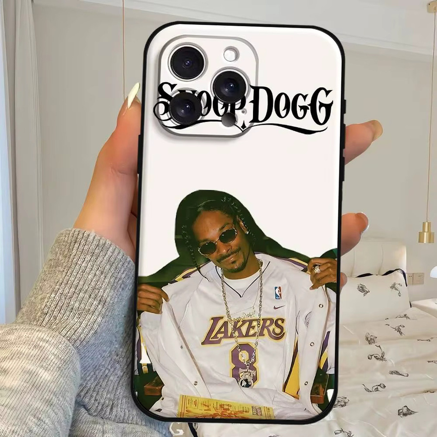 Mesuca Handyhülle Snoop Dogg Iz It A Crime Doggystyle für iPhone 15 14 13 12 11 Pro Max Mini X Xs XR Schwarz Silikonhülle - Bild 2
