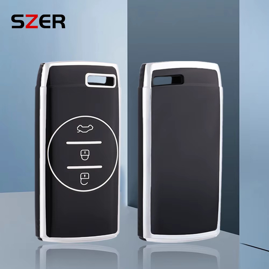 SZER TPU Autoschlüsselhülle in Schwarz für Chery Tiggo 7 Pro 8 Pro Exeed Tiggo 2 3x Arrizo 5 Pro Gx 5x EQ7 2021 - Bild 3