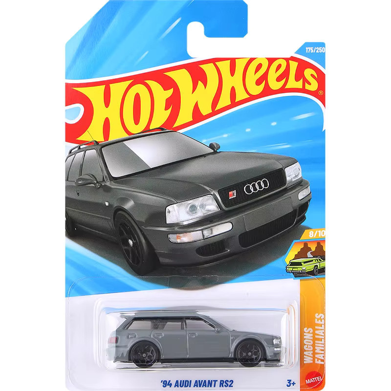 Hot Wheels 94 Audi Avant RS2, Diecast-Automodell, Metall, Grau, ab 3 Jahren - Bild 2