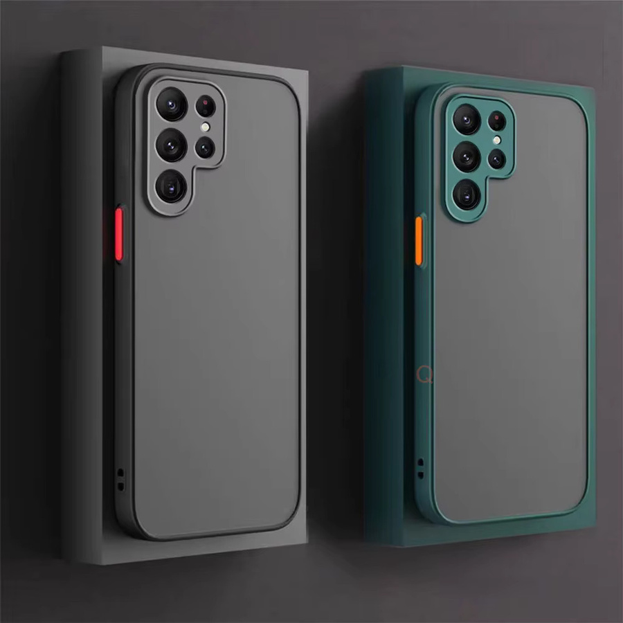 Stoßfeste Matte Hard Case Silikon-Rückseite für Samsung Galaxy S25 S24 S23 S22 S21 S20 Ultra Fe Plus 5G in Blau - Bild 2