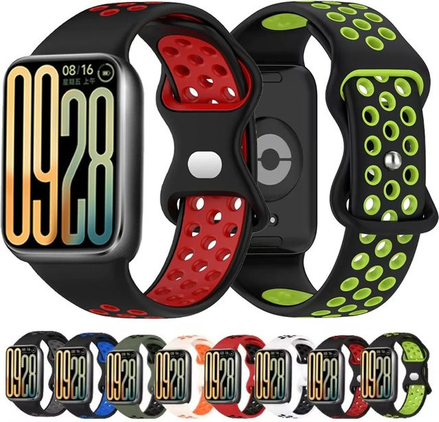 Xiaomi Silikonarmband, Bicolor, für Mi Band 8 Pro/9 Pro, Redmi Watch 5/4 - Bild 1