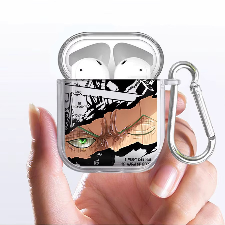 Transparente Schutzhülle im Anime One Piece Design für Apple AirPods Pro, AirPods 3, AirPods 2, AirPods 1 und AirPods 4 - Bild 5