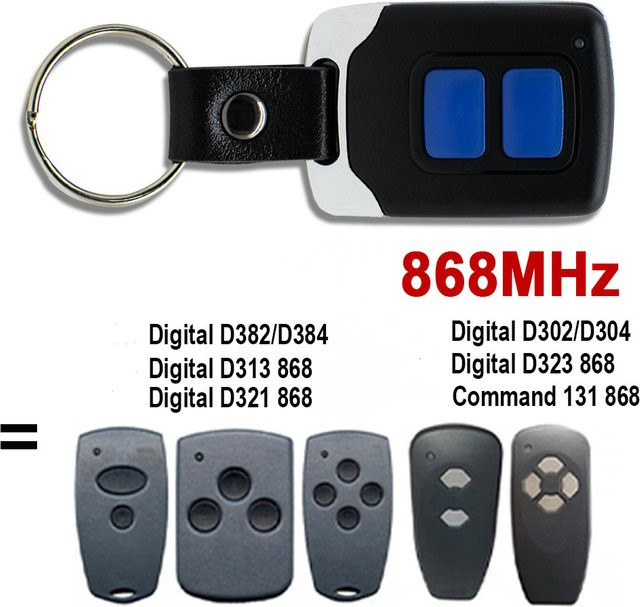 Berner Garagentor-Fernbedienung Digital 302 382 Toröffner Schwarz 868MHz für BHS121 BHS120 - Bild 1