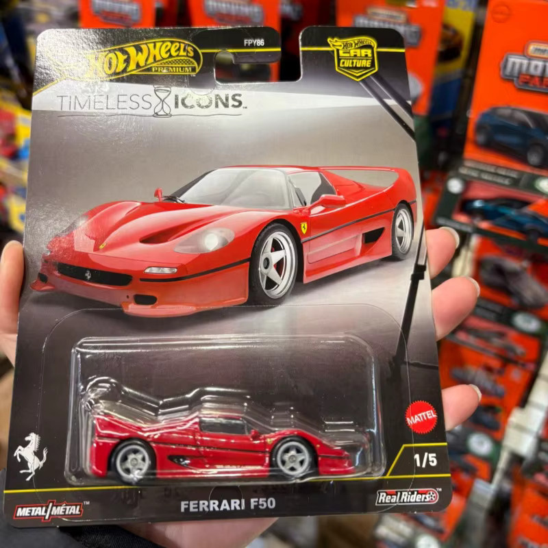 Hot Wheels Gold Label Car Culture Classic Ferrari F50, Druckgussauto, mit Metall und Gummi - Bild 2