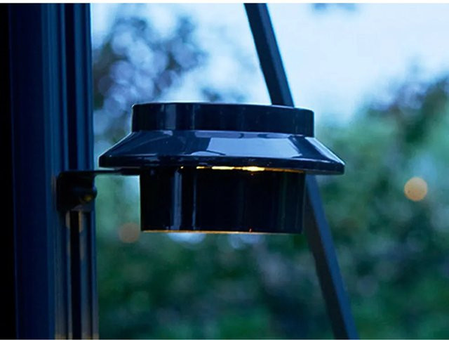 Juliana Solar LED Grow Light Schwarz für Gewächshäuser mit Clip und Dämmerungssensor - Bild 1