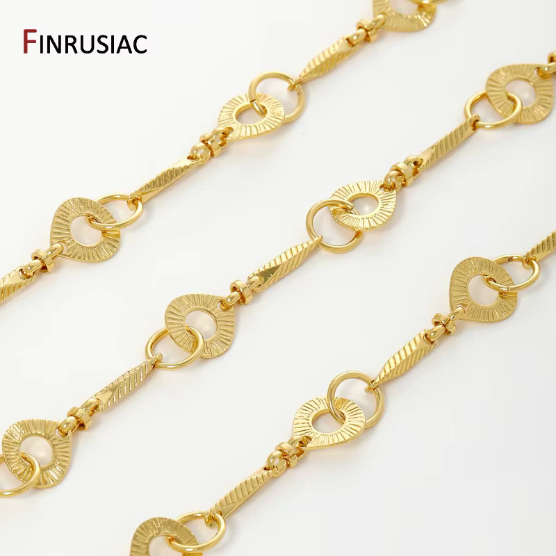 FINRUSIAC Spiral-Gliederkette, 18 Karat vergoldetes Messing - Bild 2